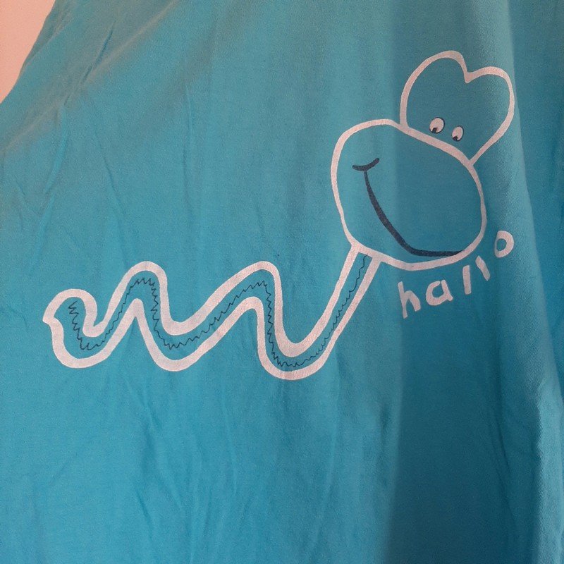 Türkises T-Shirt (Wurm)