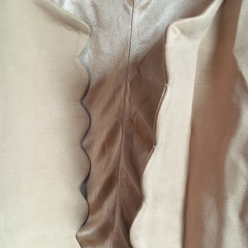 Braune Scalloped Jacke (kurz)