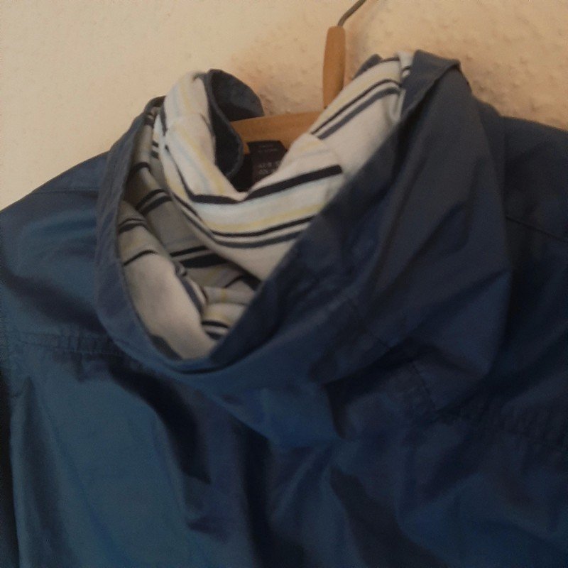 Blaue Jacke