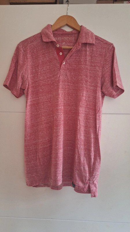 Rot meliertes Shirt