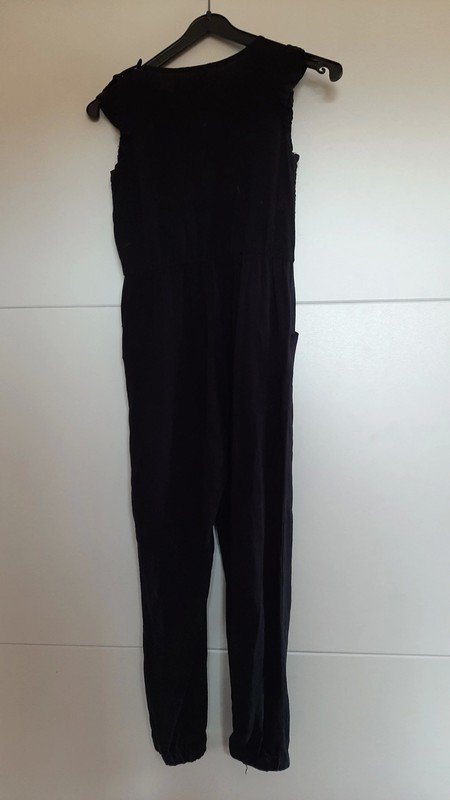 Schwarzer Overall mit Pailletten (Einteiler)