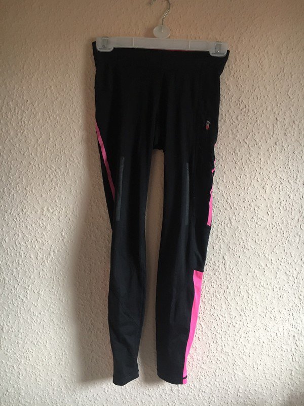 H&M Sporthose (schwarz/pink)