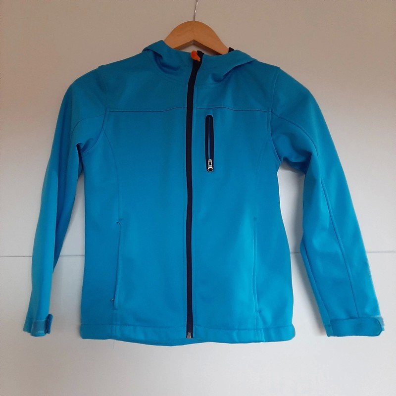 Blaue Softshell Jacke
