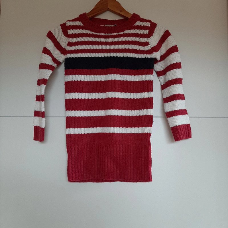 Gestreifter Strickpullover
