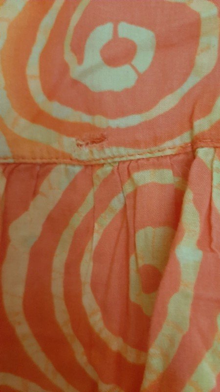 Orangenes Sommerkleid