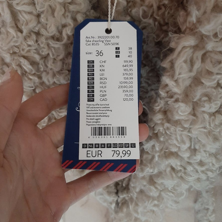 Tom Tailor Fake Fur Weste 