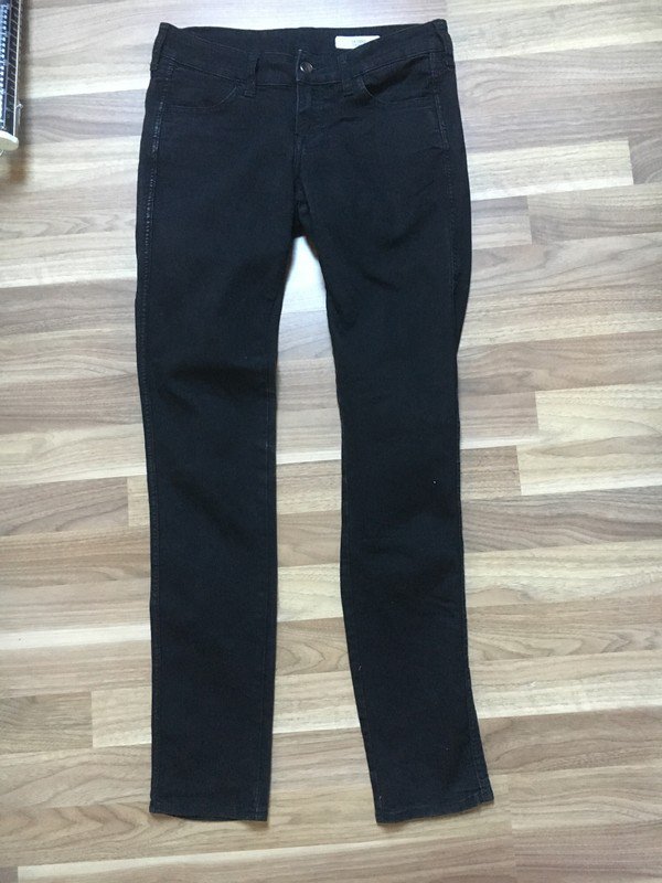 Schwarze Skinny Low Waist
