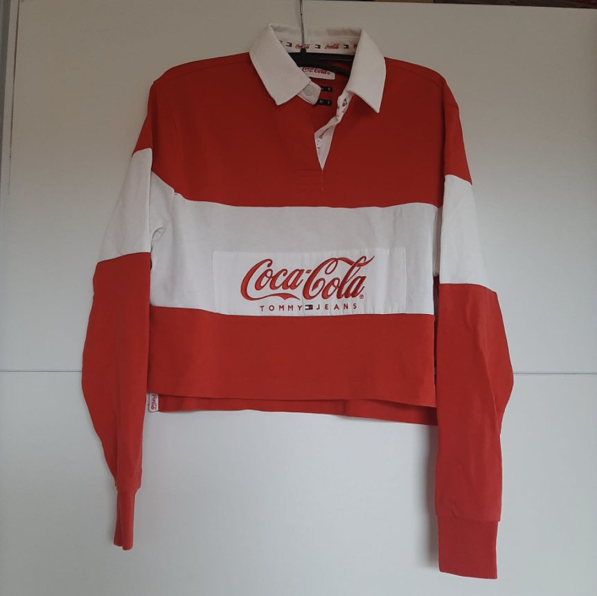 Tommy Jeans Coca Cola Polo cropped Sweatshirt