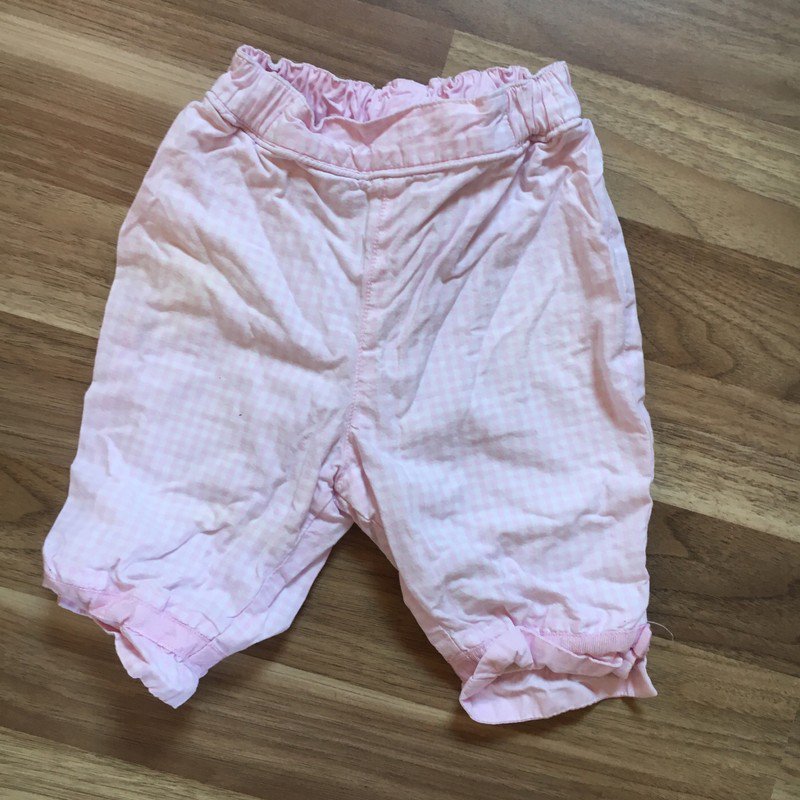 Rosa Stoffhose mit Gummizug