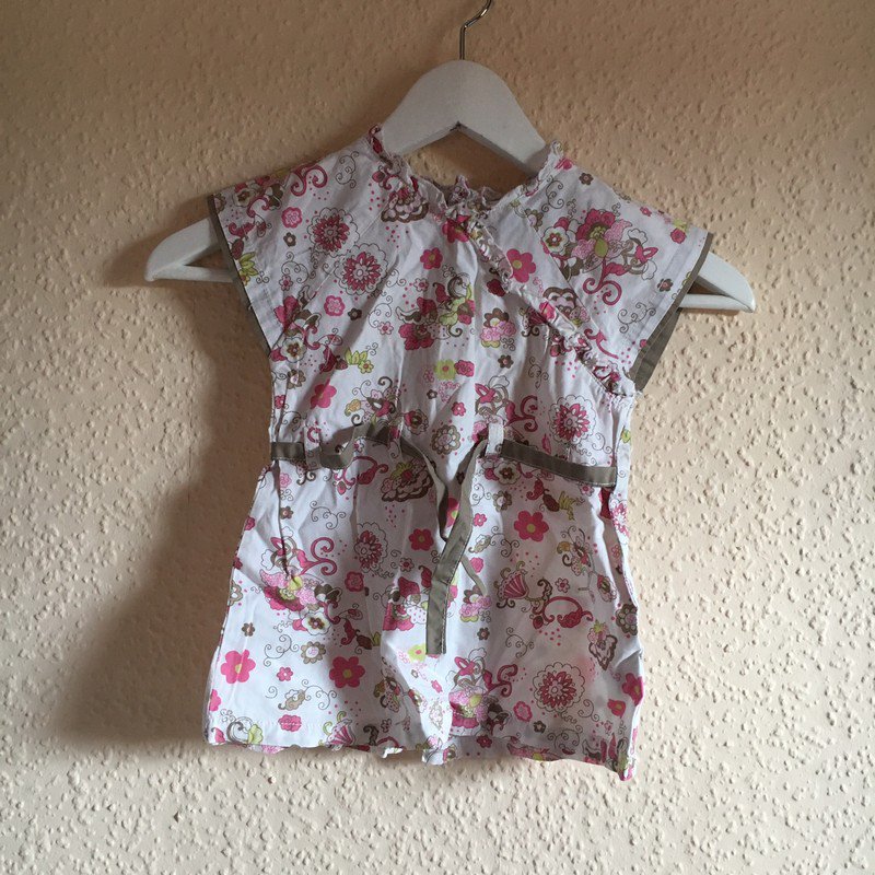 Langes Oberteil/ Kleid geblümt