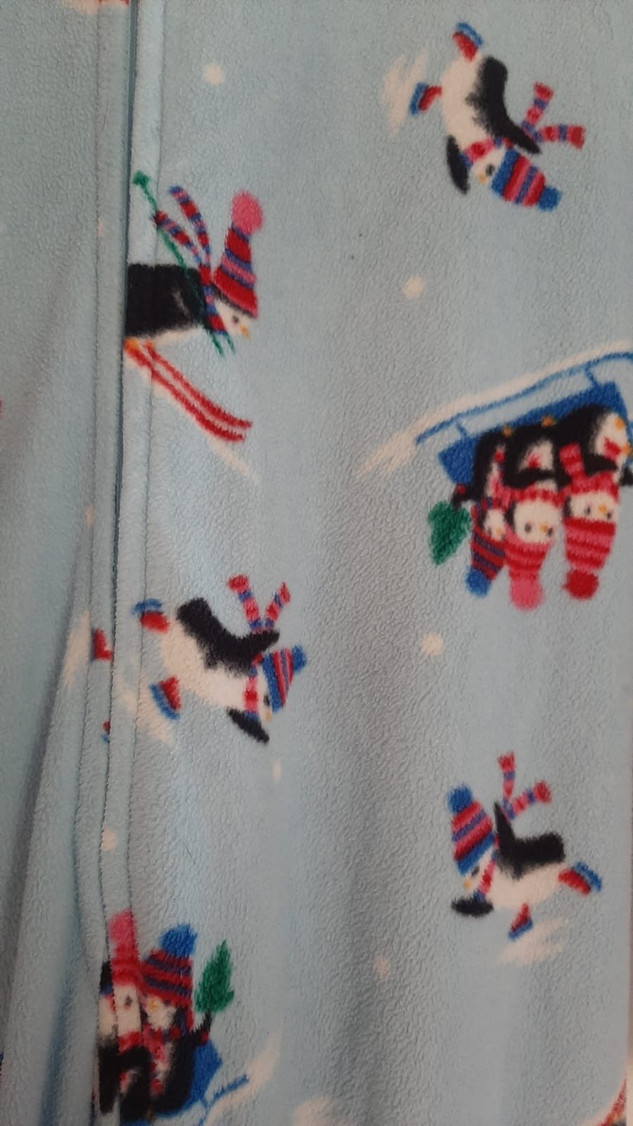 Fleece Schlafanzug Einteiler mit Füßen