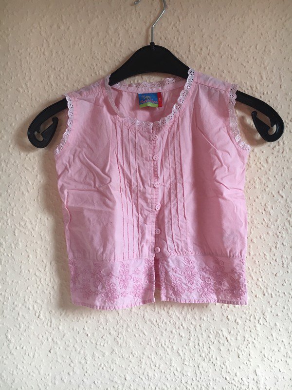 Rosa Bluse mit schönen Details