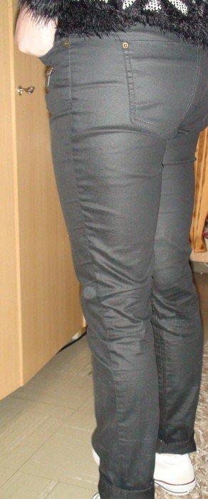 Rewiev neuwertige leicht gewachste Jeans Gr.38