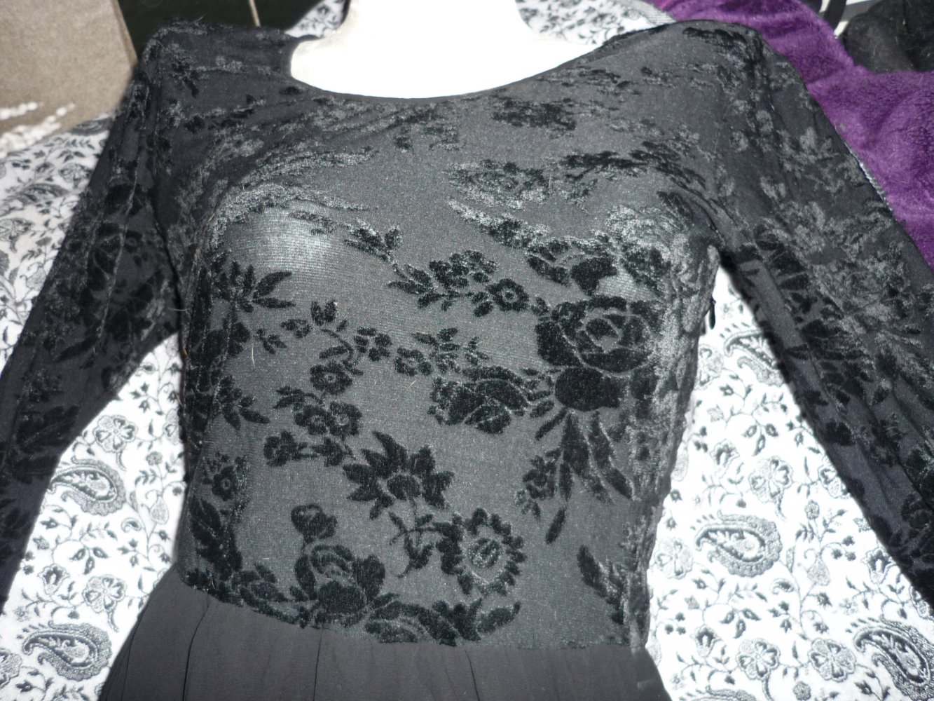 schwarzes Kleid von Dibari Gothic Vintage Gr. 40