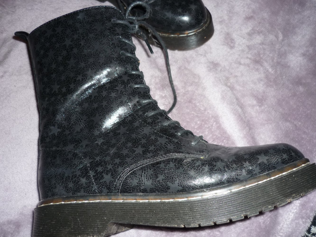 Doc`s mit Sternen Gr. 38 Gothic Punk Vegan