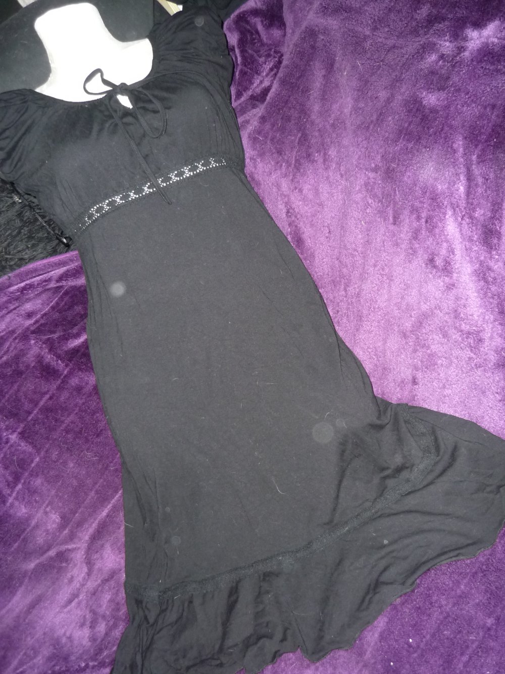 Süßes halblanges Gothic Rockabilly Kleid Gr. 42