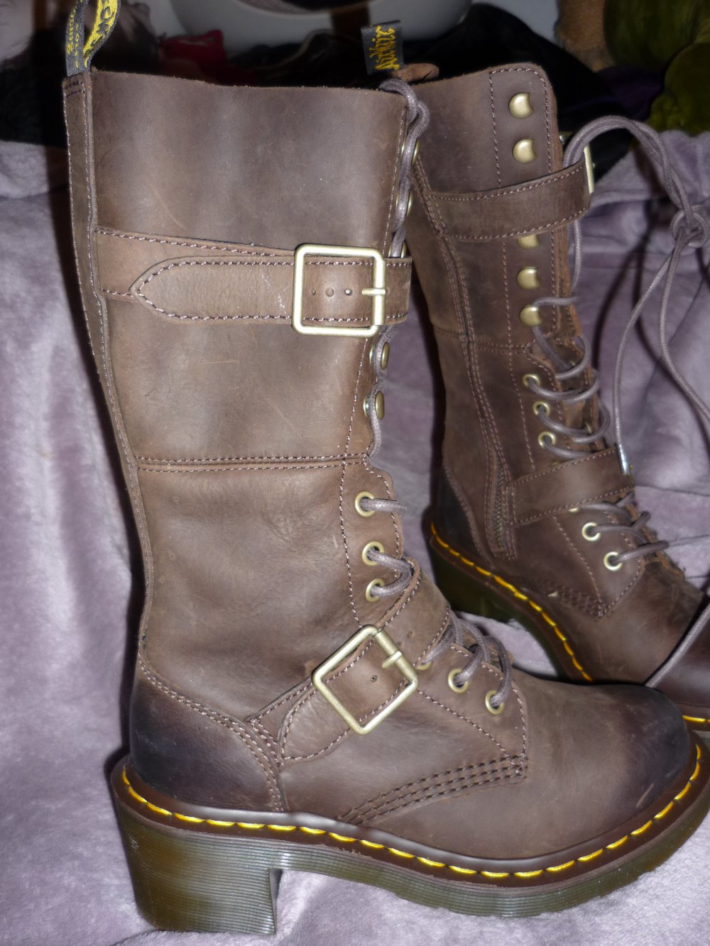 Dr. Martens Josefa Boots NEU! UK4 37 braun