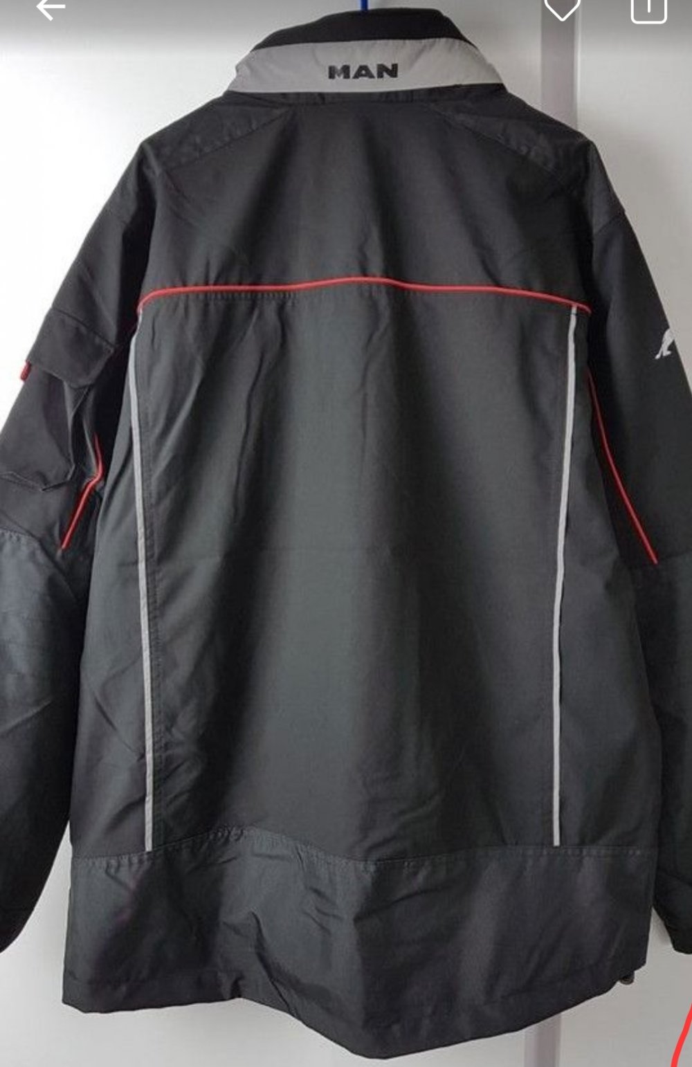 MAN Fahrerjacke Schwarz Rot