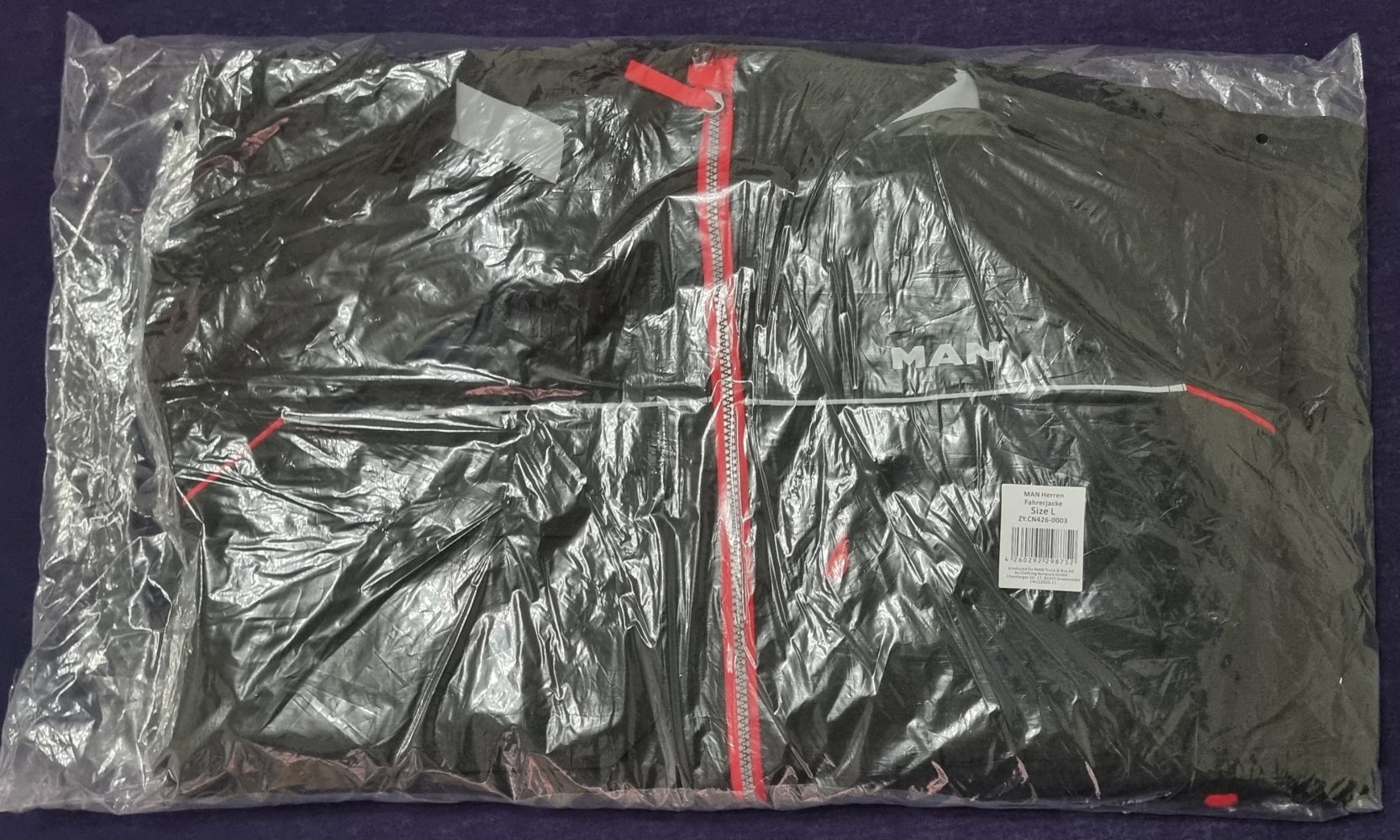 MAN Fahrerjacke Schwarz Rot