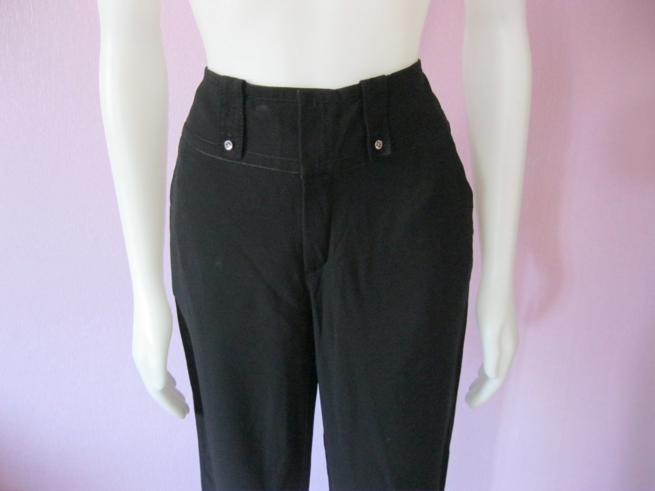 Sommerhose Hugo Boss Stoffhose Niena 100% Viskose Schwarz 36