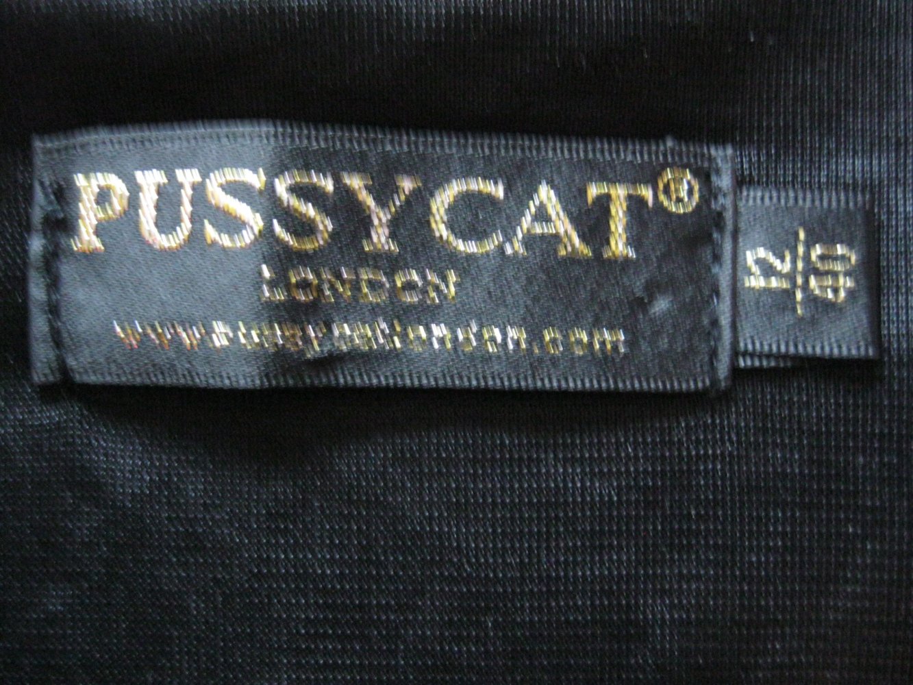 Kleid # Pussycat London # Blumenmuster # Schwarz/Beige # Ärmellos # 40