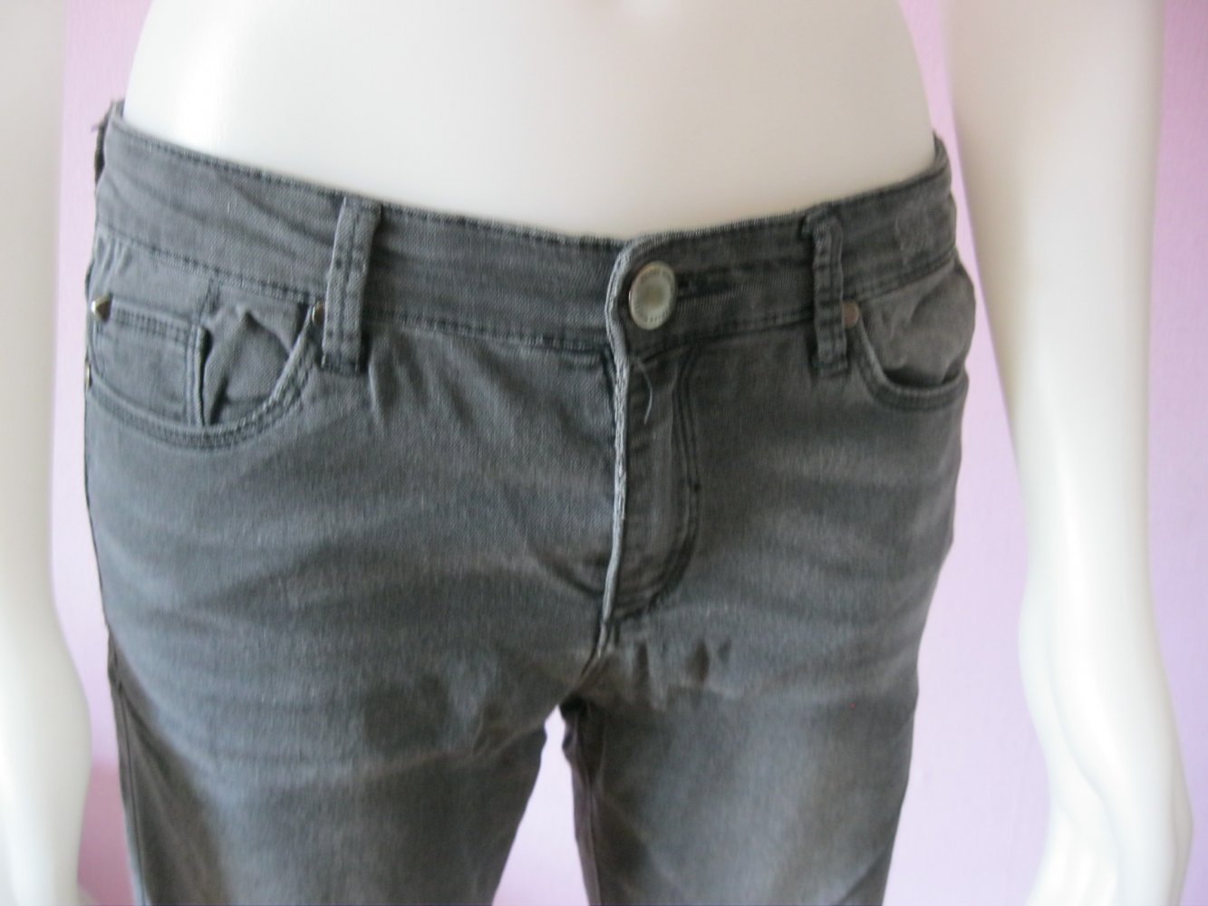 Skinny Jeans # Tally Weijl # Schwarz/grau # 38