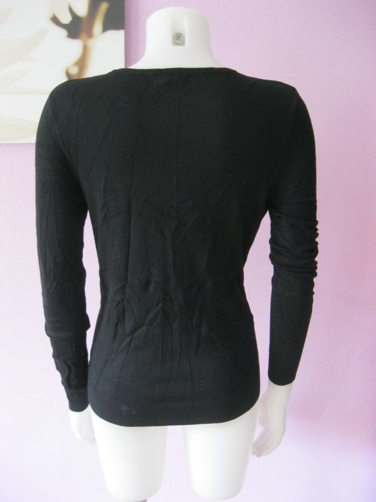 Mango basic Feinstrickpulli  Schwarz S