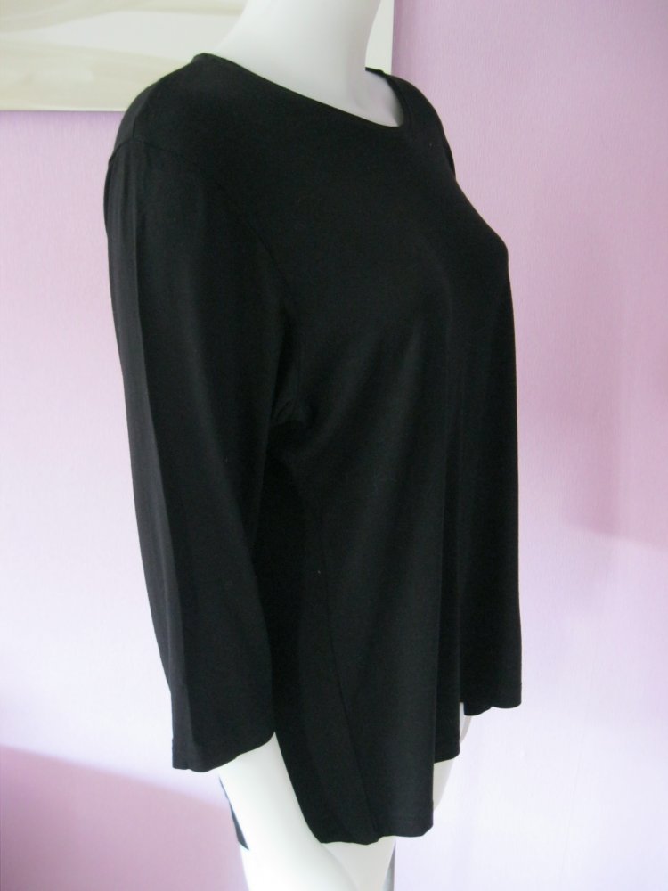 Shirt # Malva # 3/4-Arm # schwarz # L