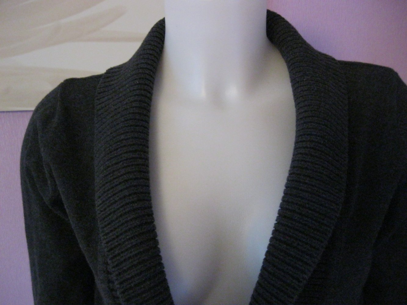 Strickjacke # 85% Baumwolle # Mango # Anthrazit # L
