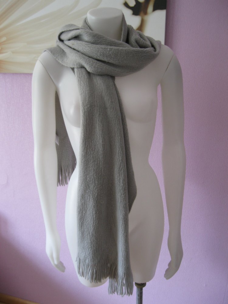 Primark Schal Tuch Grau Fransen