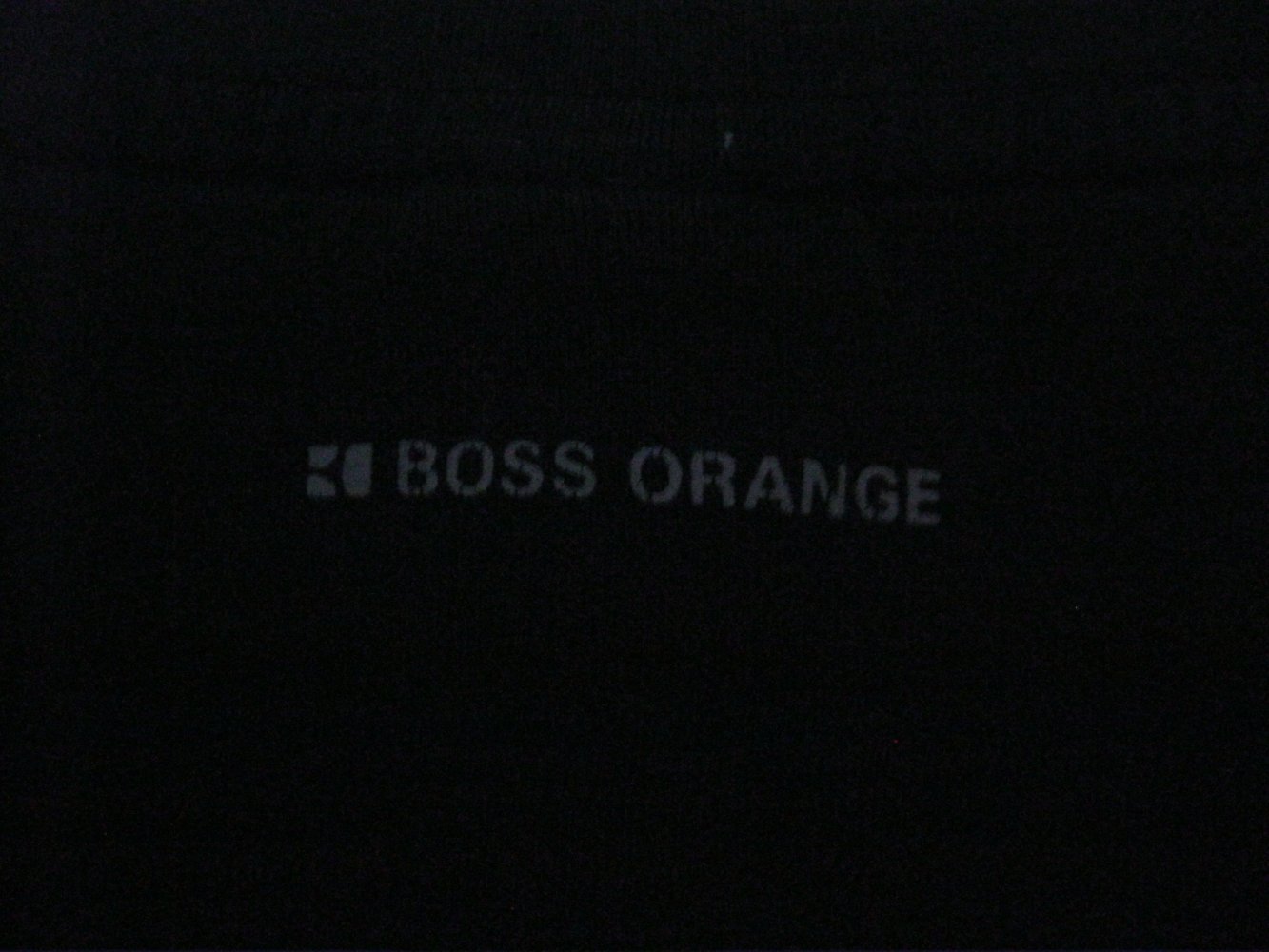 Boss Orange T-Shirt V-Ausschnitt Baumwolle Schwarz S