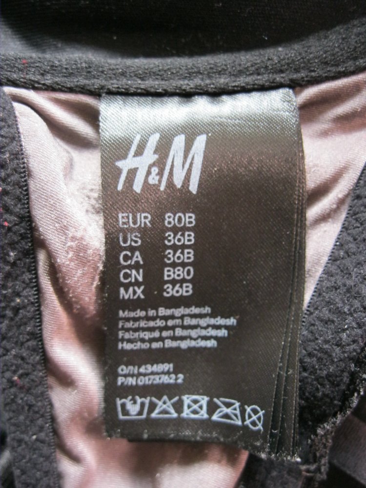 2x Push up BH # H&M # Spitze # Braun/Schwarz # Creme/Schwarz # 80 B
