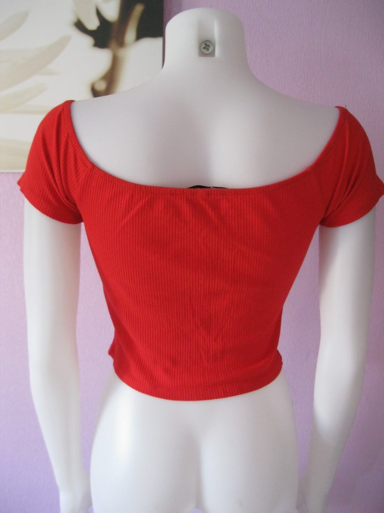 Tally Weijl Crop-Shirt rot M