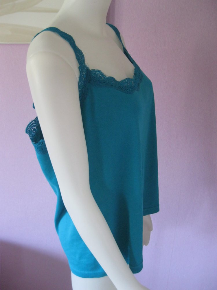 Top # Spitze # Türkis # M&S # XXL