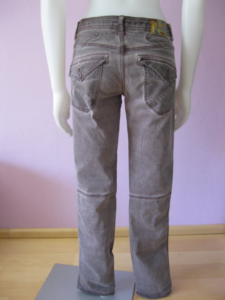 Jeans # Nile # gerades Bein # Kupferbraun # Denim # S