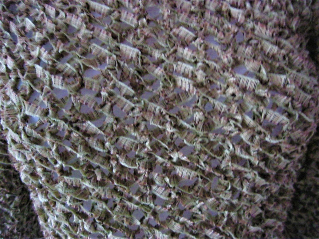 NEU Strickpullover langärmlig Grün/Beige meliert Handmade S-L