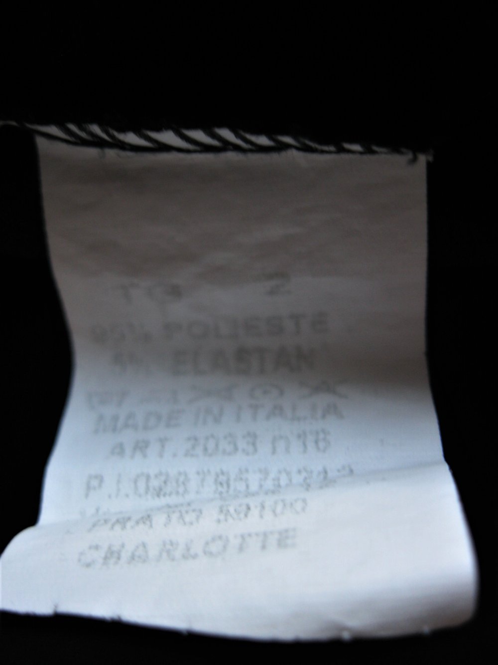 Kleid # 3/4-Arm # Schwarz # Made in Italy # TG 2 (46 / XXXL)