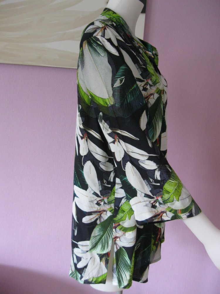 Bluse # Sommermann # florales Muster # Viskose # bunt # 46