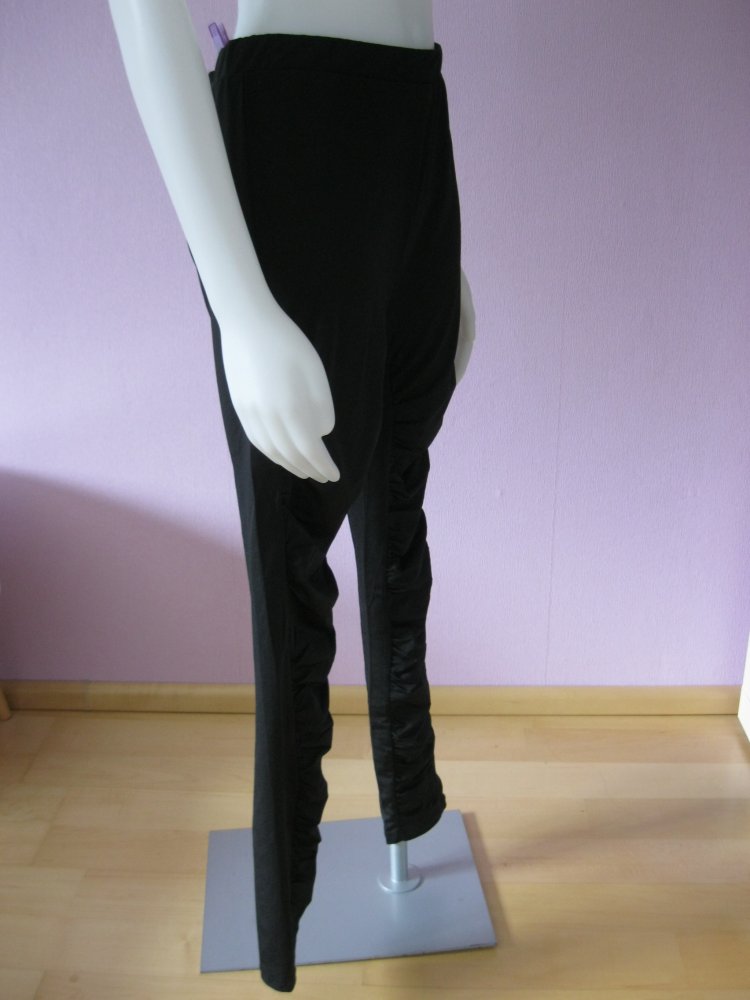  Leggings Raffung Janina schwarz 42