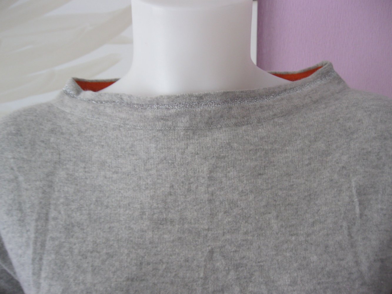 Laurèl Jeans Strickpulli Schurwolle Kashmir Grau S/M