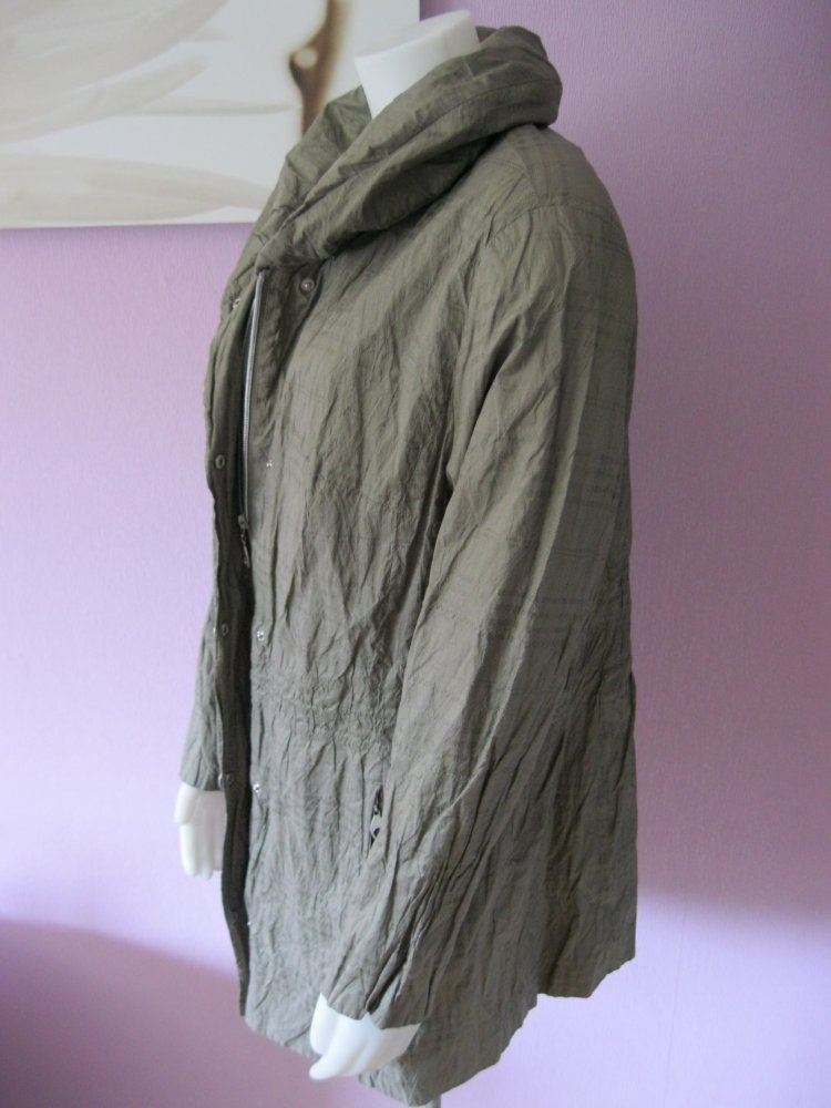 Leichte Damenjacke/Parka # Barbara Lebek # khaki # Kapuze # 46