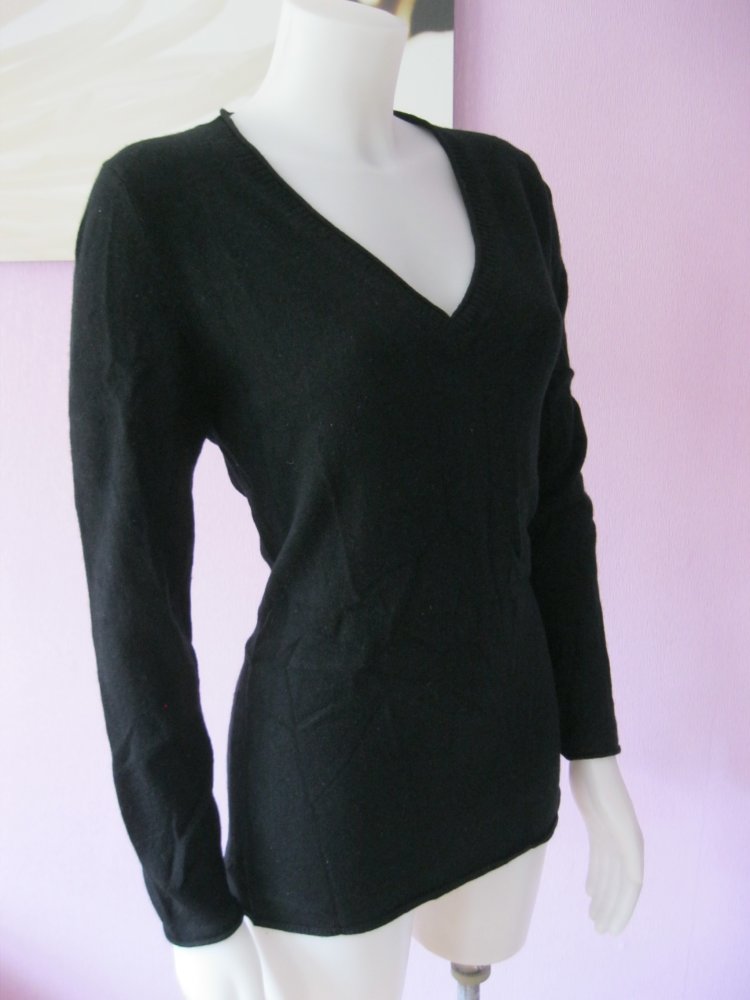 In Linea Firenze Strickpulli 100% Kaschmir Schwarz L