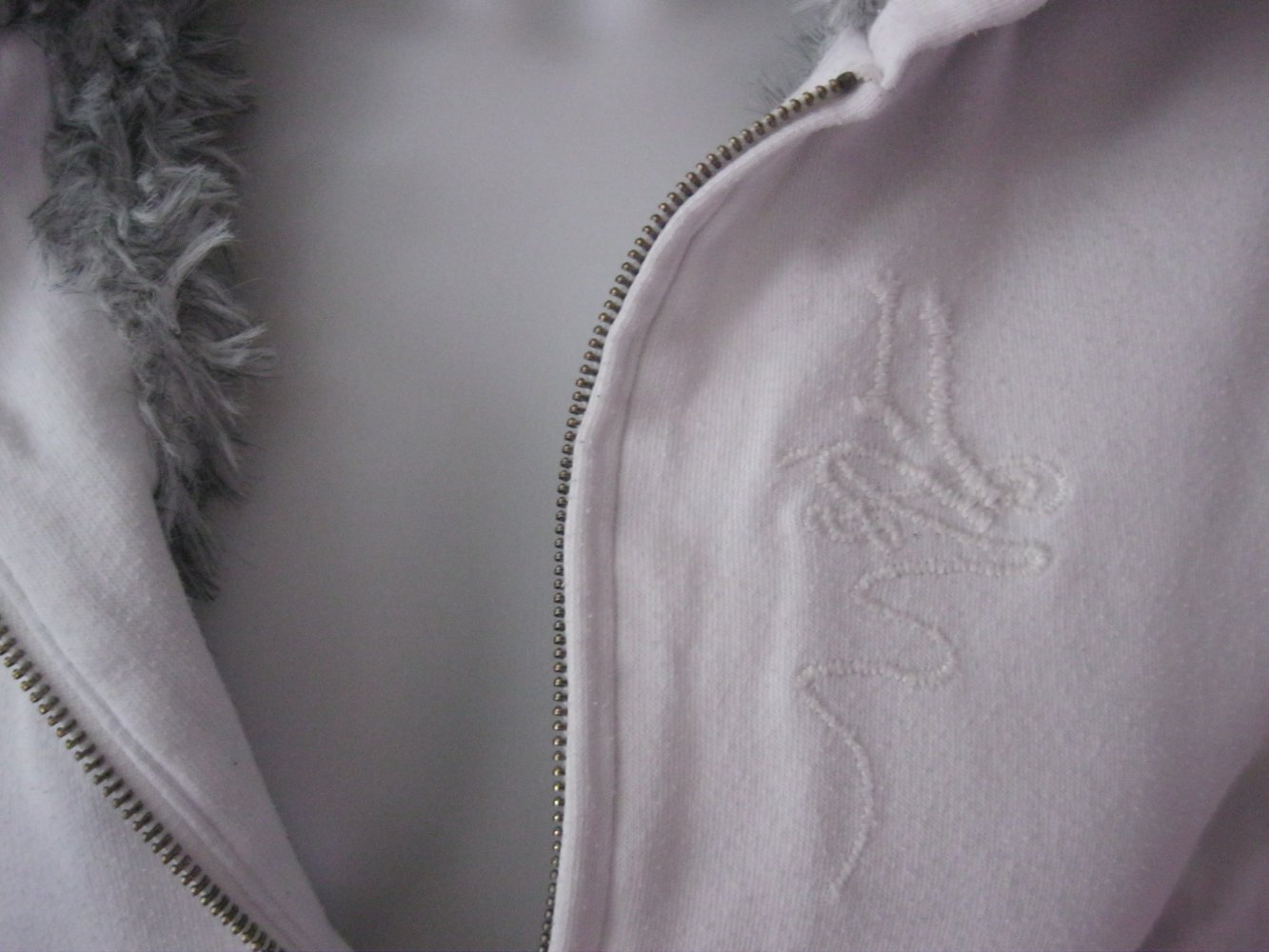 Sweatjacke # Kapuzenjacke # Yes or No # weiß # S