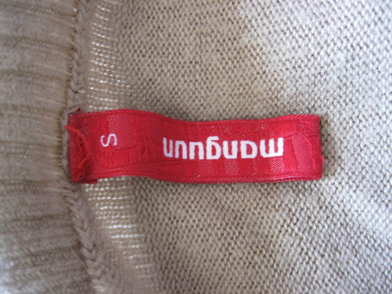 Manguun Feinstrickpulli Khaki S