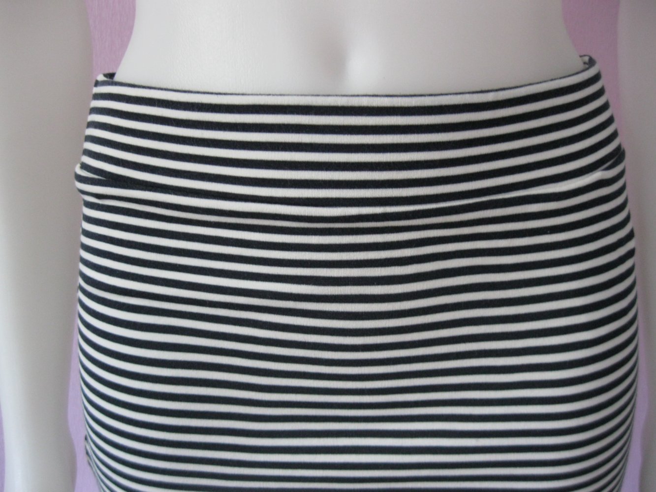 Stretchrock # Tom Tailer # Schlupfrock # gestreift # Schwarz / Weiß # S