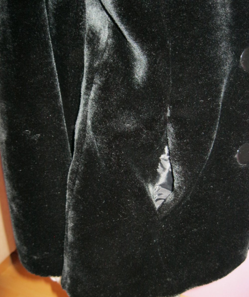 NEU #Kunstfell #Mantel # Vunic # 40 # schwarz