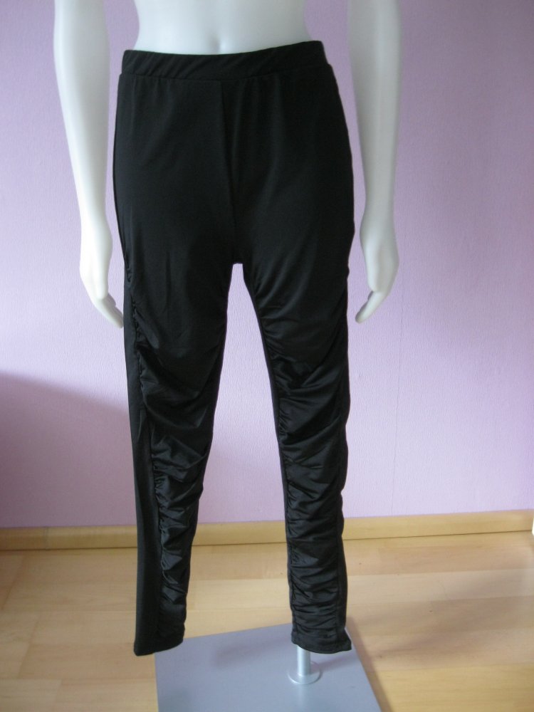  Leggings Raffung Janina schwarz 42