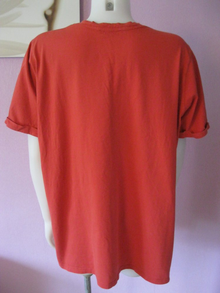 T-Shirt # Ulla Popken # Rot # Print # floral # Wasserzeichen # 100% Baumwolle #  50/52