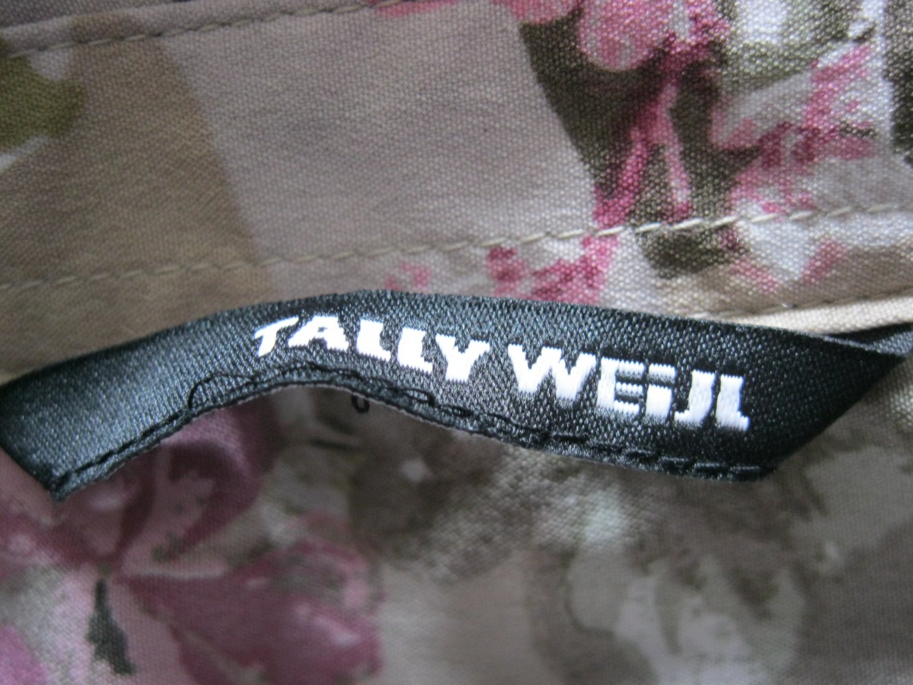 Bluse # Tally Weijl # ärmellos # Blumen # Khaki # S