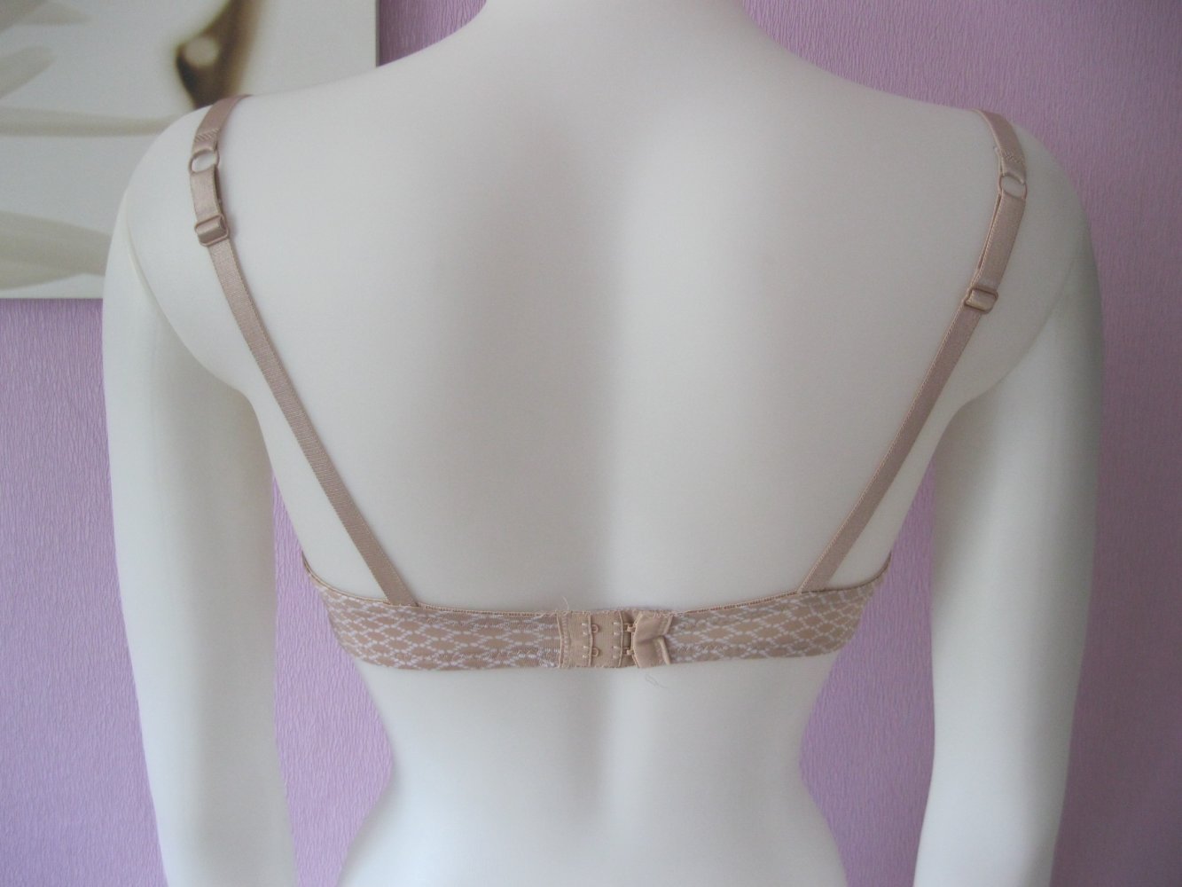 Push up BH # Body Embrace # Spitze # Beige/Weiß # 34C / 75 C